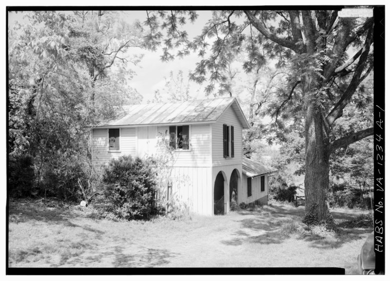 File:GENERAL VIEW FROM SOUTHEAST - Prospect Hill, Carriage House, Near Routes 613 and 607 intersection, Trevilians, Louisa County, VA HABS VA,55-TREV.V,11A-1.tif