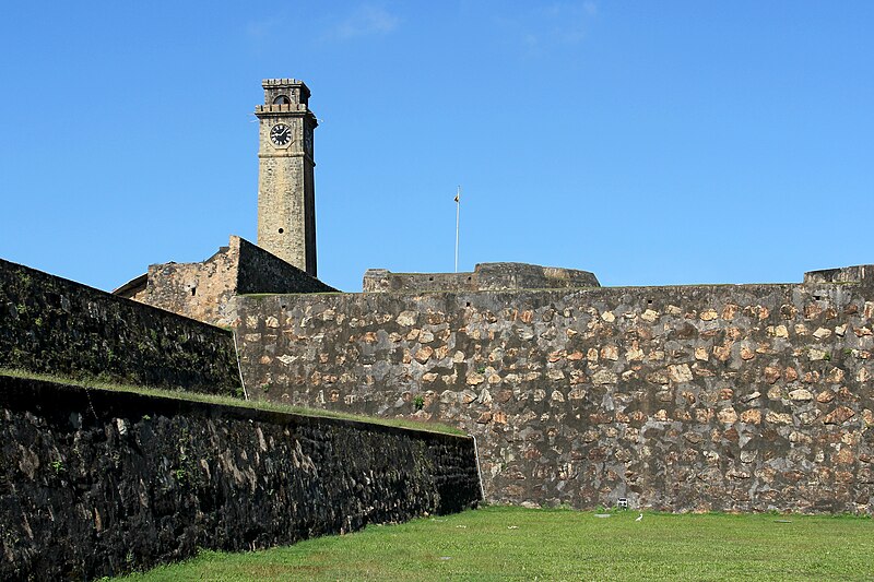 File:Galle Fort with Clock Tower.jpg