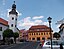 North side of the market square in Gerbstedt (district of Mansfeld-Südharz, Saxony-Anhalt)