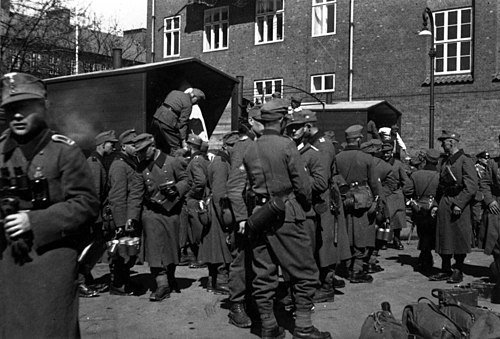 Захват дании германией. Германские войска в Норвегии 1940. Вермахт в Норвегии в 1940.