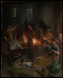 Glass Blowers of Murano, 1886, Metropolitan Museum of Art