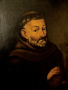 Franjo Glavinić na slici fra Serafina Schöna. Slika je izložena u Zimskoj blagovaonici Franjevačkog samostana na Trsatu, Rijeka