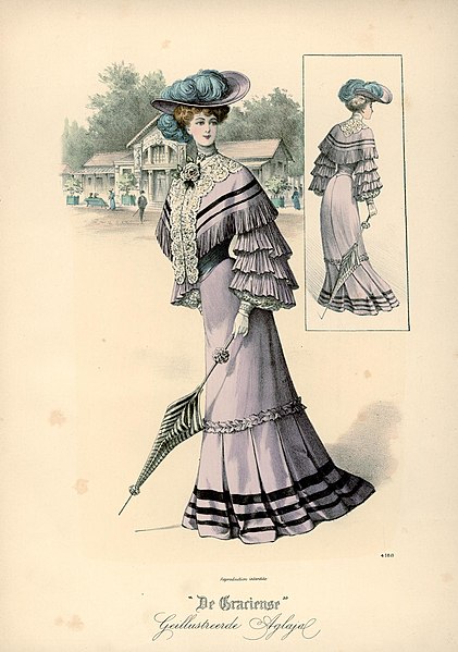 File:Gracieuse. Geïllustreerde Aglaja, 1903, aflevering 23, pagina 184-1.JPG