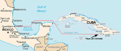 The route of Granma from Tuxpan to Playa Las Coloradas Granma-route-mine-20.png