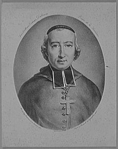 Monseigneur Dubourg, évêque de la Louisiane de 1815 à 1825.