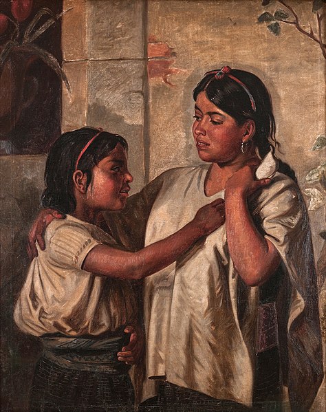 Oaxaca Amerindians painting by Felipe Santiago Gutiérrez