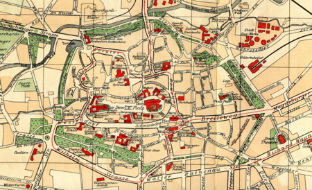 Halberstadt Innenstadtplan 1900