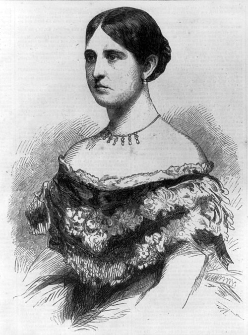 Harper's Weekly engraving of Mrs. Sickles from a photograph of Mathew Brady