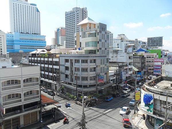 The central area of Hat Yai city