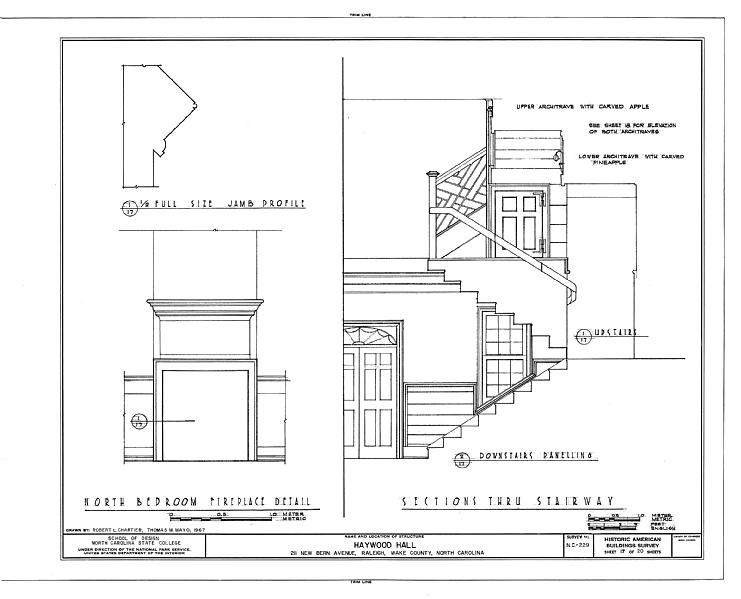 File:Haywood Hall, 211 New Bern Avenue, Raleigh, Wake County, NC HABS NC,92-RAL,8- (sheet 17 of 20).tif