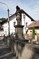 Socha svatého Jana Nepomuckého na silničních mostě v Hejnicích (pohled z východu). Template:Cultural Heritage Czech Republic Template:Wiki Loves Monuments 2012