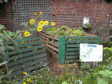 Compost bin for small-scale production of organic fertilizer HomeComposting Roubaix Fr59.JPG