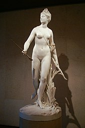 Diane chasseresse (1780), marbre, Lisbonne, musée Calouste-Gulbenkian.