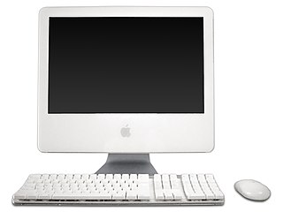 iMac G5 All-in-one personal computer that was designed, manufactured and sold by Apple Computer, Inc.