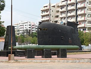 INS Kalvari submarine fin at RK Beach INS Kalvari Submarine Fin at RK Beach 06.jpg