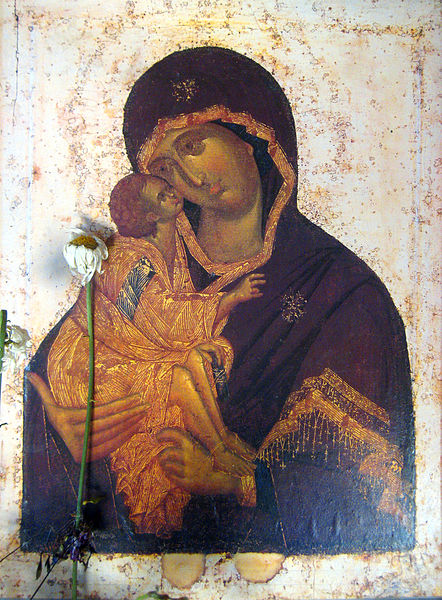 File:Icon of Madonna and Child and flowers (Dormition Church at Kondopoga).jpg