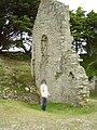 Île de Batz : la chapelle Sainte-Anne (en ruines) 10 (un mur)