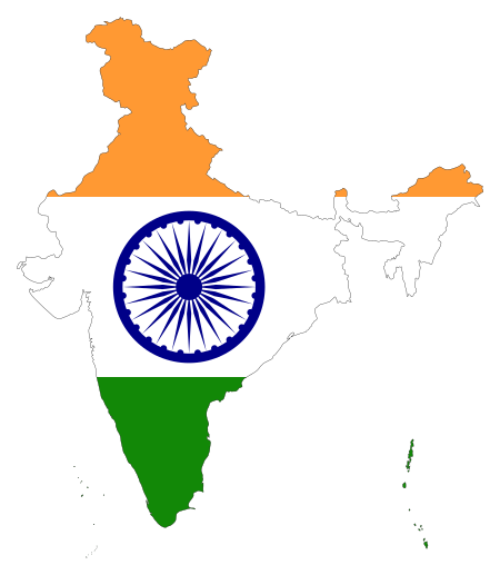 ไฟล์:India_Map_Flag.svg