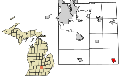 Location of Stockbridge, Michigan