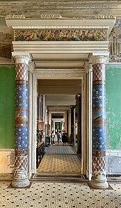 Neoclassical Tuscan columns in the Neues Museum, Berlin, by Friedrich August Stüler, 1845–1850※