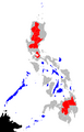 Island and landlock Philippine provinces