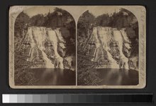 Stereoscopic view of the falls Ithaca Fall, Fall Creek (NYPL b11707969-G91F115 054ZF).tiff