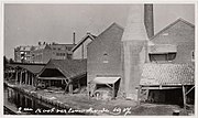 Gypsum factory with the school behind (circa 1917)