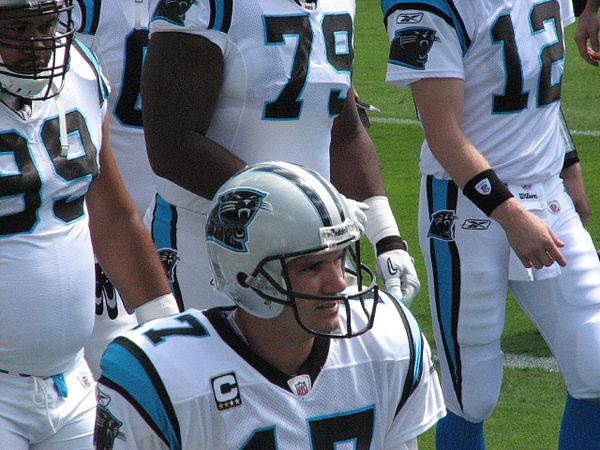 Delhomme played seven seasons with the Carolina Panthers from 2003 to 2009, including an appearance in Super Bowl XXXVIII.