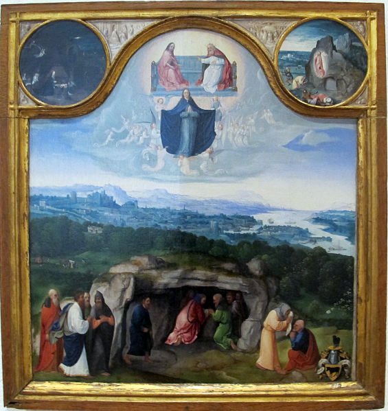 File:Joachim patinir, assunzione della vergine e scene della vita di cristo, 1510-20 ca., 01.JPG