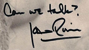 Scan of Joan Rivers' autograph with her famous...