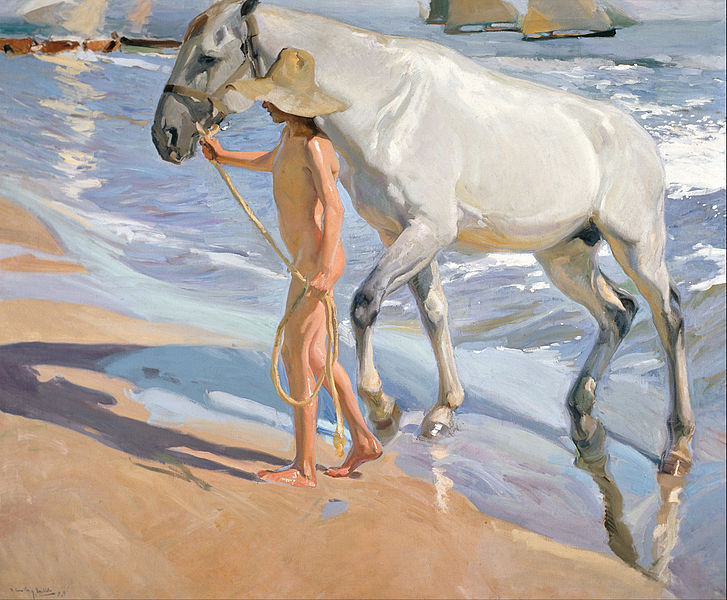 File:Joaquín Sorolla y Bastida - The Horse’s Bath - Google Art Project.jpg