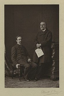 Sir John Strachey (left) pictured in 1876 John and Richard Strachey.jpg