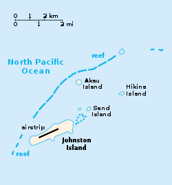 Harta atolului Johnston