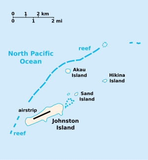 Kort over Johnston Atoll