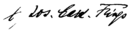 Josef Richard Frings's signature