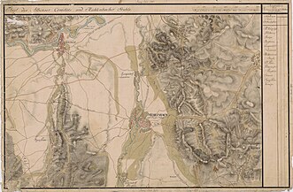 Lancrăm (Langendorf v Lankerek) pe Harta Iosefină a Transilvaniei, 1769-1773 (Sectio 186)