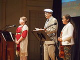 reading at Library of Congress, with Sarita Sol Gonzalez and Elena Izcalli Medina