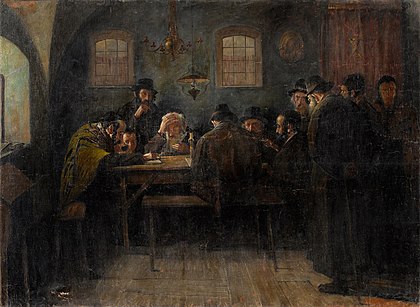 Jews studying Talmud, París, c. 1880–1905