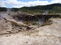 Less dramatic fumaroles at Karapiti / Craters of the Moon, New Zealand
