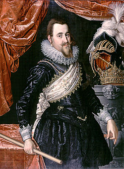 Kristian IV af Danmark, malning af Pieter Isaacsz 1611-1616.jpg