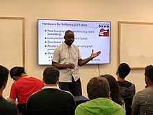 Kunle Olukotun, computer scientist and Cadence Design Systems Professor of the Stanford School of Engineering, professor of electrical engineering and computer science at Stanford University KunleOlukotun-2018photo.jpg