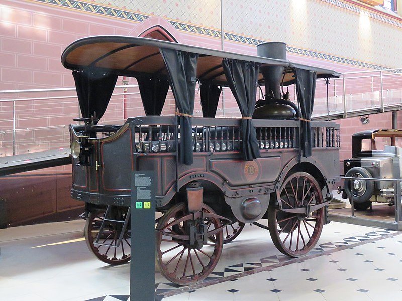 File:L0632 - Musée des Arts et Métiers - Omnibus à vapeur L'Obéissance 1873.jpg