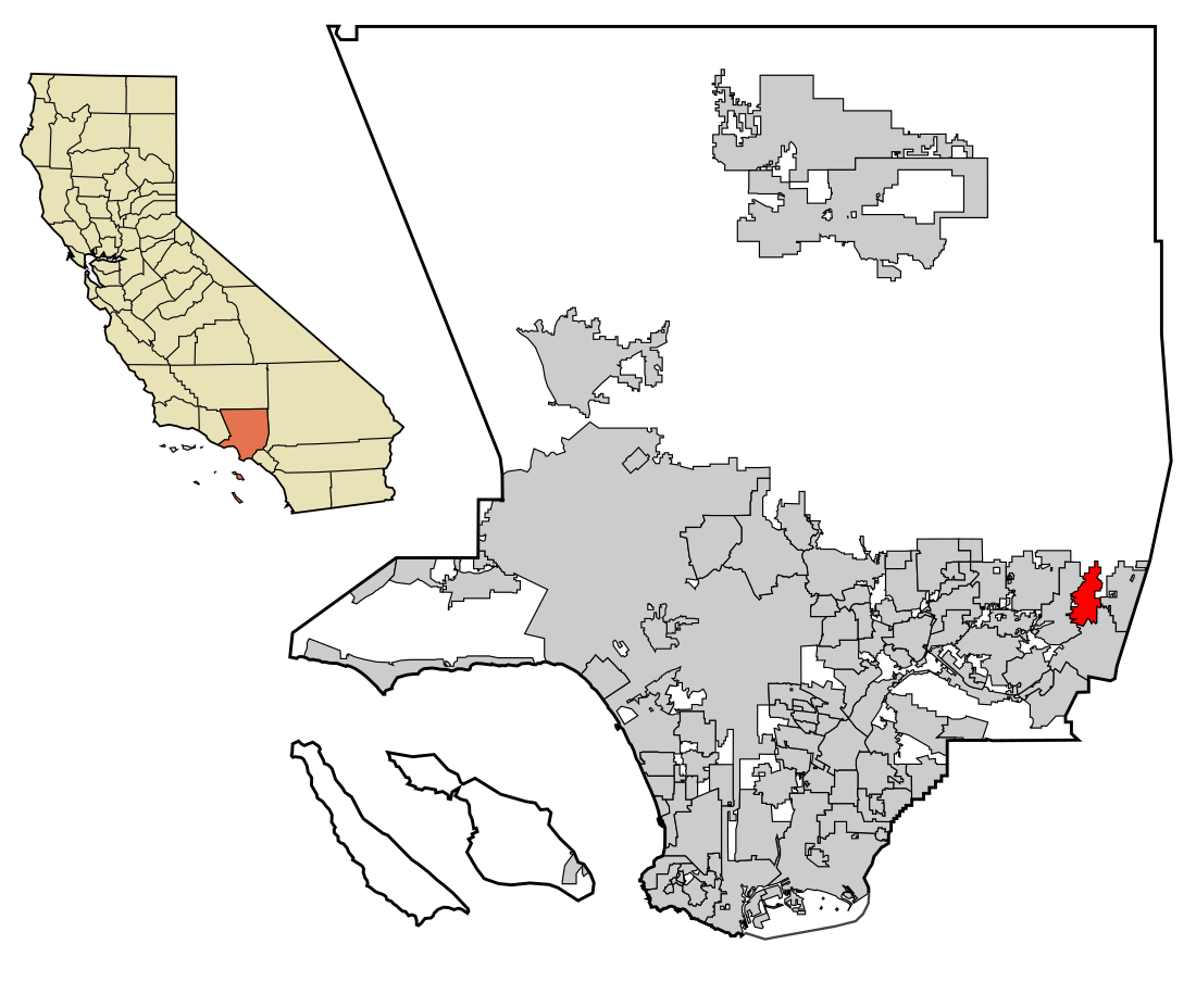 File:LA County Incorporated Areas La Verne highlighted.svg