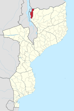 Lago district in Mozambique Lago District in Mozambique 2018.svg