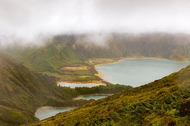 File:Lagoa do Fogo from clouds.jpg