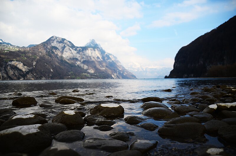 File:Lake By The Mountains (Unsplash).jpg