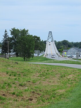 Lake Champlain Bridge, bridge across Lake Champlain from New York to Vermont, USA