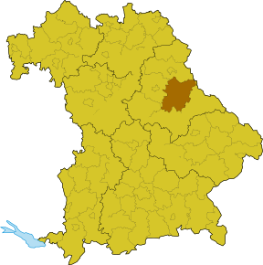 Poziția regiunii Districtul Schwandorf