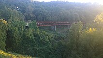 Il ponte ferroviario nei pressi del cimitero