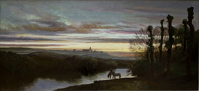 I vapori della sera, paesaggio, 1870